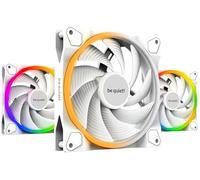 be quiet! Light Wings 140 mm high-speed PWM White ventilador, 3 ventiladores incluidos, colores y efectos ARGB increíbles, hub ARGB incluido, 9 aspas optimizadas
