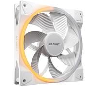 be quiet! Light Wings 140mm PWM Reverse White ventilador, 7 palas de ventilador invertidas, alto flujo de aire, aspas invertidas, para entradas laterals o inferiors, iluminación ARGB múltiples colores