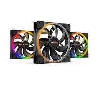 be quiet! Light Wings 140mm PWM Triple Pack Ventiladores, contiene 3 ventiladores, iluminación ARGB, muchos colores y efectos, 18 LEDs ARGB, 7 aspas de ventilador optimizadas, gran flujo de aire
