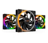 be quiet! Light Wings 120mm PWM Triple Pack Ventiladores, contiene 3 ventiladores, iluminación ARGB, muchos colores y efectos, 18 LEDs ARGB, 7 aspas de ventilador optimizadas, gran flujo de aire