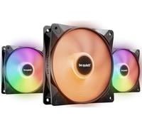 be quiet! Light Wings LX 120mm PWM high-speed ventilador, Pack de 3 ventiladores, núcleo iluminado y aspas de ventilador esmeriladas, efectos de iluminación inconfundibles, múltiples colores