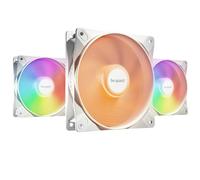 be quiet! Light Wings LX 120mm PWM high-speed White ventilador, Pack de 3 ventiladores, núcleo iluminado y aspas de ventilador esmeriladas, efectos de iluminación inconfundibles, múltiples colores