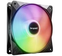 be quiet! Light Wings LX 120mm PWM Reverse Black ventilador, 7 aspas de ventilador optimizadas e invertidas, presión de aire extraordinaria, hub iluminado, efectos de iluminación inconfundibles