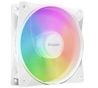 be quiet! Light Wings LX 120mm PWM Reverse White ventilador, 7 aspas de ventilador optimizadas e invertidas, presión de aire extraordinaria, hub iluminado, efectos de iluminación inconfundibles