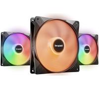 be quiet! Light Wings LX 140mm PWM high-speed ventilador, Pack de 3 ventiladores, núcleo iluminado y aspas de ventilador esmeriladas, efectos de iluminación inconfundibles, múltiples colores