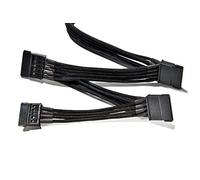 be quiet! Power Cable CS-3640, cable 4x SATA, con mallado individual, longitud de 600 mm, extensión premium para fuentes de alimentación modulares, negro