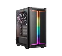 be quiet! Pure Base 501 DX Black Caja de PC, iluminación ARGB Elegante, 3 Ventiladores Pure Wings 3 140mm PWM preinstalados, una presión de Aire Extraordinaria, diseño dinámico, Amplio Espacio