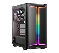 be quiet! Pure Base 501 DX Black Caja de PC, iluminación ARGB Elegante, 3 Ventiladores Pure Wings 3 140mm PWM preinstalados, una presión de Aire Extraordinaria, diseño dinámico, Amplio Espacio