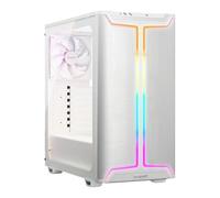 be quiet! Pure Base 501 DX White Caja de PC, iluminación ARGB Elegante, 3 Ventiladores Pure Wings 3 140mm PWM White preinstalados, una presión de Aire Extraordinaria, diseño dinámico, Amplio Espacio