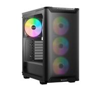 be quiet! Pure Base 501 LX Black Caja de PC, Efectos de iluminación inconfundibles, 4 Ventiladores Light Wings LX PWM preinstalados, presión de Aire Extraordinaria, Controlador ARGB y hub ARGB-PWM