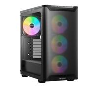 be quiet! Pure Base 501 LX Black Caja de PC, Efectos de iluminación inconfundibles, 4 Ventiladores Light Wings LX PWM preinstalados, presión de Aire Extraordinaria, Controlador ARGB y hub ARGB-PWM