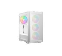 be quiet! Pure Base 501 LX White Caja de PC, Efectos de iluminación inconfundibles, 4 Ventiladores Light Wings LX PWM preinstalados, presión de Aire Extraordinaria, Controlador ARGB y hub ARGB-PWM