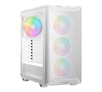 be quiet! Pure Base 501 LX White Gaming ATX Caja PC con Ventiladores | 4 Ventiladores Light Wings PWM preinstalados, Iluminación ARGB, Controlador ARGB y Hub PWM, Alta Presión Estática, USB 3.2
