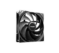 be quiet! Pure Wings 3 120mm Black PWM Gaming PC Caja Ventilador silencioso | Alta Velocidad Máxima, Baja Velocidad Mínima, Marco de Ventilador Optimizado, Presión de Aire Excepcional, Rodamiento Rifle