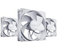 be quiet! Pure Wings 3 120mm PWM Reverse White Ventilador Triple Pack, 3 ventiladores incluidos, palas de ventilador invertidas, alta velocidad máxima, baja velocidad mínima, marco de ventilador