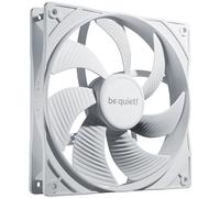 be quiet! Pure Wings 3 140mm White PWM Gaming PC Caja Ventilador silencioso | Alta Velocidad Máxima, Baja Velocidad Mínima, Marco de Ventilador Optimizado, Presión de Aire Excepcional, Rodamiento Rifle