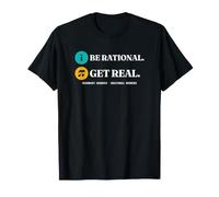 Be Rational Get Real Divertido Matemáticas Números Camiseta