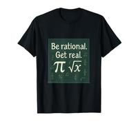 Be Rational Get Real Pizarra Matemáticas Gráfico Stem Camiseta