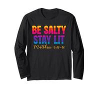 Be Salty Stay Lit Christian Matthew 5:13-16 Faith Manga Larga