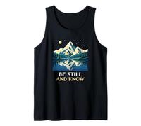 Be Still and Know Christian Salmo Verso Creyente Camiseta sin Mangas