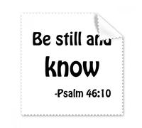 Be Still And Know Cristianos citas gafas gamuza limpiador de la pantalla del teléfono paño de limpieza 5 piezas de regalo