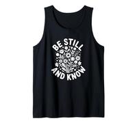 Be Still and Know - Diseño de fe Cristiana Camiseta sin Mangas
