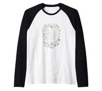 Be Still and Know Psalm 46:10 Floral Christian Verse Camiseta Manga Raglan