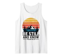 Be Still and Know Salmo 46:10 Versículo de la Biblia Camiseta sin Mangas