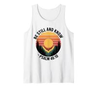 Be Still and Know Salmo 46:10 Versículo de la Biblia Cristiana Camiseta sin Mangas