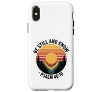 Be Still and Know Salmo 46:10 Versículo de la Biblia Cristiana Carcasa para iPhone X/XS