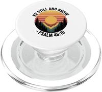 Be Still and Know Salmo 46:10 Versículo de la Biblia Cristiana PopSockets PopGrip para MagSafe