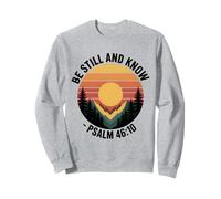 Be Still and Know Salmo 46:10 Versículo de la Biblia Cristiana Sudadera