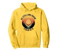 Be Still and Know Salmo 46:10 Versículo de la Biblia Cristiana Sudadera con Capucha