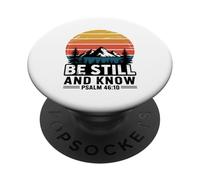 Be Still and Know Salmo 46:10 Versículo de la Biblia PopSockets PopGrip Adhesivo