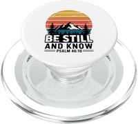 Be Still and Know Salmo 46:10 Versículo de la Biblia PopSockets PopGrip para MagSafe