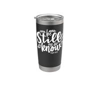 Be Still and Know That I Am God Bible Verse Psalm 46 10 Pink Vaso térmico de acero inoxidable de doble pared