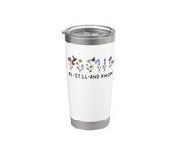 Be Still and Know That I Am God Christian Bible Psalm 46 10 Vaso térmico de acero inoxidable de doble pared