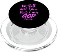 Be Still and Know That I Am God Salmo 46:10 Verso de la Biblia Orar PopSockets PopGrip para MagSafe