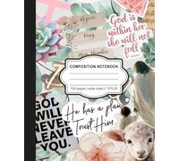 Be Still - Christian Faith Composition Notebook: Inspirational Wide Ruled Journal | 100 Pages | 7.5” x 9.25” | Perfect for Prayer, Notes, and Daily Reflections