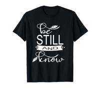 Be Still & Know Cute Christian Bible Verse Bojo Feathers Camiseta