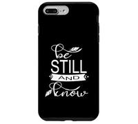 Be Still & Know Cute Christian Bible Verse Bojo Feathers Carcasa para iPhone 7 Plus/8 Plus
