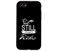 Be Still & Know Cute Christian Bible Verse Bojo Feathers Carcasa para iPhone SE (2020) / 7 / 8