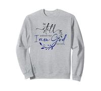 Be Still Know That I Am God Blue Bible Christian Psalm 46:10 Sudadera