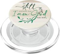 Be Still Know That I Am God Quote Sage Christian Psalm 46:10 PopSockets PopGrip para MagSafe
