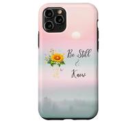 Be Still Know That I Am God Quotes Butterfly Christian Jesus Carcasa para iPhone 11 Pro