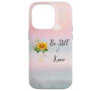 Be Still Know That I Am God Quotes Butterfly Christian Jesus Carcasa para iPhone 14 Pro