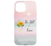 Be Still Know That I Am God Quotes Butterfly Christian Jesus Carcasa para iPhone 15