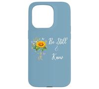 Be Still Know That I Am God Quotes Butterfly Christian Jesus Carcasa para iPhone 15 Pro