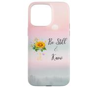 Be Still Know That I Am God Quotes Butterfly Christian Jesus Carcasa para iPhone 15 Pro MAX