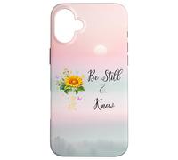 Be Still Know That I Am God Quotes Butterfly Christian Jesus Carcasa para iPhone 16 Plus